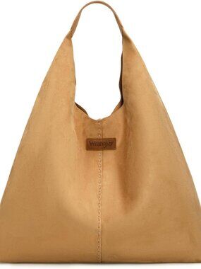 Wrangler Suede Hobo Bag for Women Large Shoulder Purse Slouchy Casual Handbag Fa